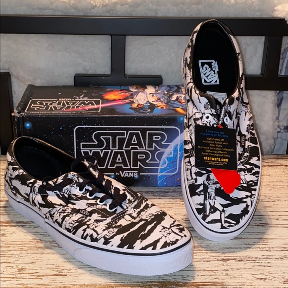 NIB VANS STAR WARS DARK SIDE STORMTROOPERS LACE UP